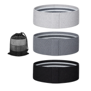 Proflex 3-Piece Hip Resistance Band with Storage Bag