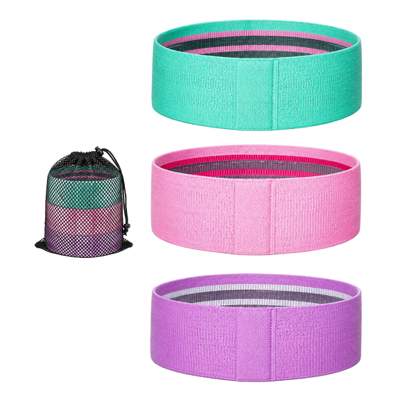 Proflex 3-Piece Hip Resistance Band with Storage Bag