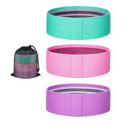 Proflex 3-Piece Hip Resistance Band with Storage Bag