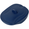 Equipmed Bedpan with Lid for Bedside Toileting, Blue