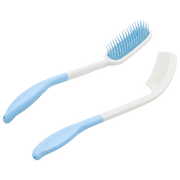 Equipmed Long Handled Hair Brush and Comb Set