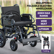 Equipmed PowerCruise DualSmart Foldable Electric Wheelchair