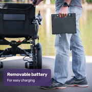 Equipmed PowerCruise DualSmart Foldable Electric Wheelchair