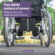 Equipmed PowerCruise Premium XL Foldable Electric Wheelchair