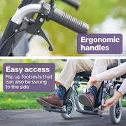 Equipmed PowerCruise Premium XL Foldable Electric Wheelchair