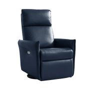 Mosma Cooma Electric Swivel Recliner Chair Midnight Blue