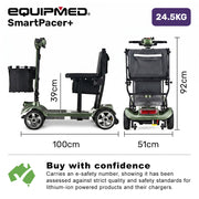 Equipmed SmartPacer+ Ultra-Lightweight Mobility Scooter