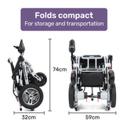 Equipmed Ultra-Light Foldable Electric Wheelchair