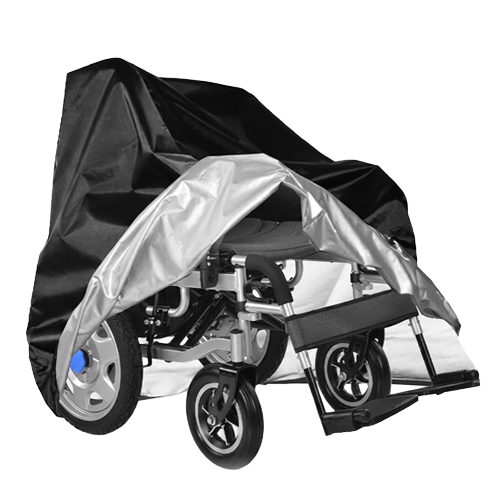 Equipmed Large Waterproof Electric Wheelchair Cover, Black