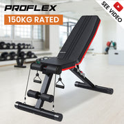 Proflex B200 Adjustable Weight Bench with Resistance Bands