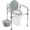 Equipmed Foldable Over Toilet Aid & Toilet Support Frame