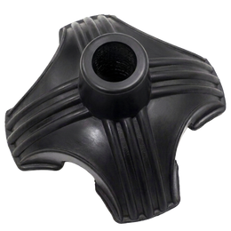 Equipmed Black Rubber Four-Point Replacement Cane Tip