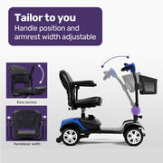 Equipmed FreeRoam Mid-Sized Foldable Mobility Scooter
