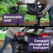 Equipmed FreeRoam Mid-Sized Foldable Mobility Scooter