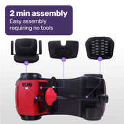 Equipmed FreeRoam Mid-Sized Foldable Mobility Scooter
