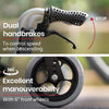 Equipmed 24" Foldable Wheelchair with Adjustable Armrests