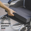 Equipmed 24" Foldable Wheelchair with Adjustable Armrests
