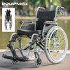 Equipmed 24" Foldable Wheelchair with Adjustable Armrests