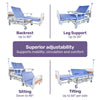 Equipmed 8 Function Electrical Medical Bed