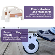 Equipmed 4 Function Manual Medical Bed