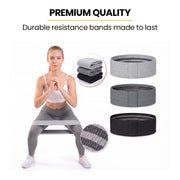 Proflex 3-Piece Hip Resistance Band with Storage Bag