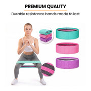 Proflex 3-Piece Hip Resistance Band with Storage Bag