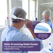 Equipmed Long Handled Hair Brush and Comb Set