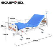 Equipmed 4 Function Manual Medical Bed
