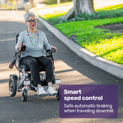 Equipmed PowerCruise Venture Foldable Electric Wheelchair