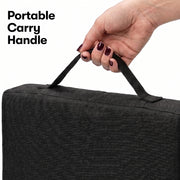 Equipmed Portable Padded Stadium Seat, Black