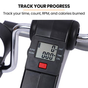 Proflex Foldable Mini Pedal Exerciser with Adjustable Resistance