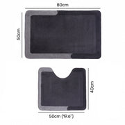 Soft 2-Piece Bathroom Mat Set