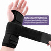 Equipmed Wrist and Hand Brace with Aluminium Splint & Flexible Support, Black