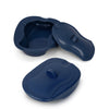 Equipmed Bedpan with Lid for Bedside Toileting, Blue