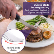 Equipmed Adaptive Non-slip Grip Cutlery Set