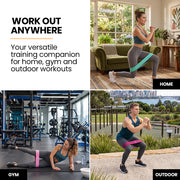 Proflex 3-Piece Hip Resistance Band with Storage Bag