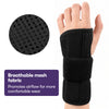 Equipmed Wrist and Hand Brace with Aluminium Splint & Flexible Support, Black