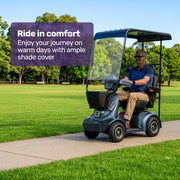Equipmed ComfortCruise Mobility Scooter with Roof