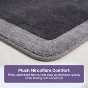 Soft 2-Piece Bathroom Mat Set