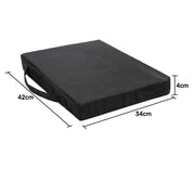Equipmed Portable Padded Stadium Seat, Black