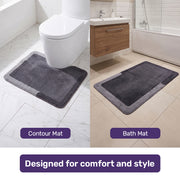 Soft 2-Piece Bathroom Mat Set