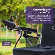 Equipmed PowerCruise Venture Foldable Electric Wheelchair