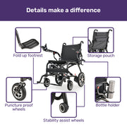 Equipmed C3X Ultra-Lightweight Carbon Fibre Electric Wheelchair