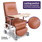 Equipmed Premium Recliner Day Chair with Meal Tray