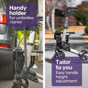 Equipmed EasyStride Quick Folding Rollator