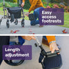 Equipmed SmartRoller 2-in-1 Rollator and Wheelchair
