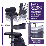 Equipmed ErgoStride Walker with Forearm Rest Supports