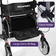 Equipmed ErgoStride Walker with Forearm Rest Supports