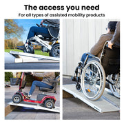 Equipmed 123cm Portable Folding Access Ramp