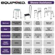 Equipmed Shower Chair Bath Stool